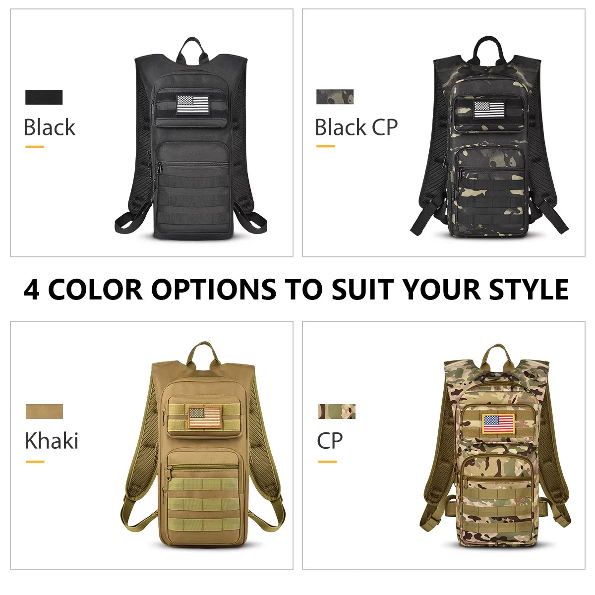 TrailQuench™ 17L Hydration Backpack with 3L TPU Bladder for Outdoor Adventures