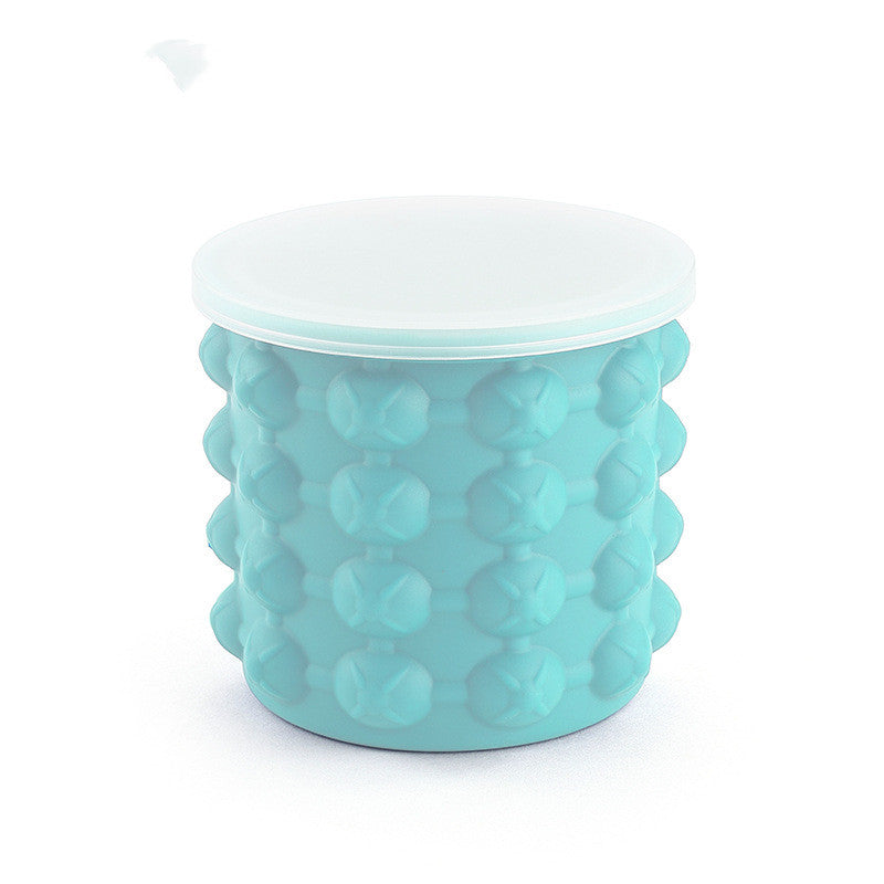 FrostFlow™ Rapid Ice Maker: Silicone Ice Cube Storage Bucket