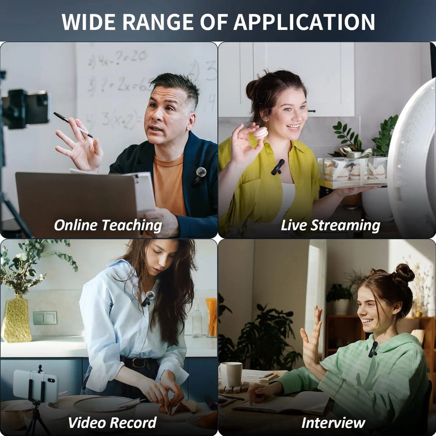 SoundSync™ Mini Wireless Lavalier Microphone: Crystal Clear Audio for Mobile Recording