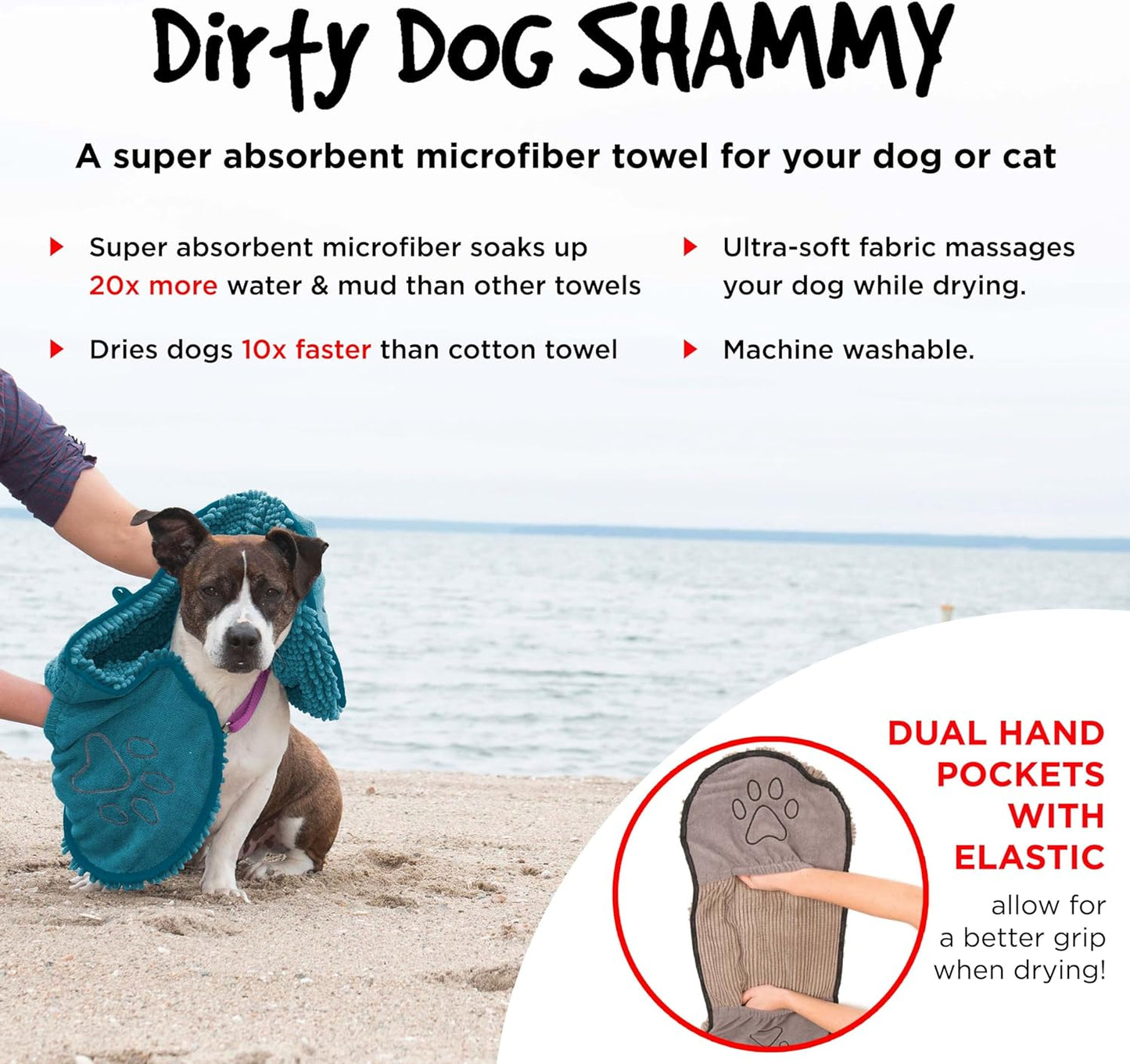 PawDry™ Shammy Dog Towel: Super Absorbent Microfiber Bathing Essential
