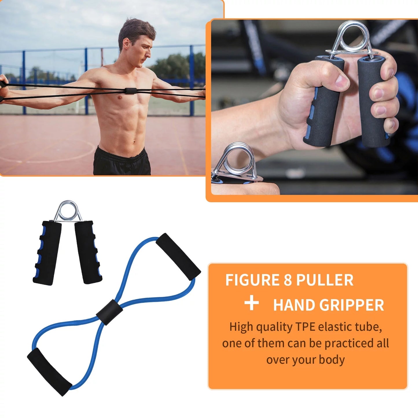 PowerCore™ 7-in-1 Ab Roller Wheel Kit: Ultimate Home Fitness Bundle