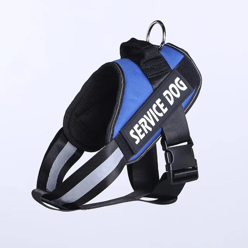 PawsGuard™ Reflective Service Dog Vest: Soft Harness with Patches