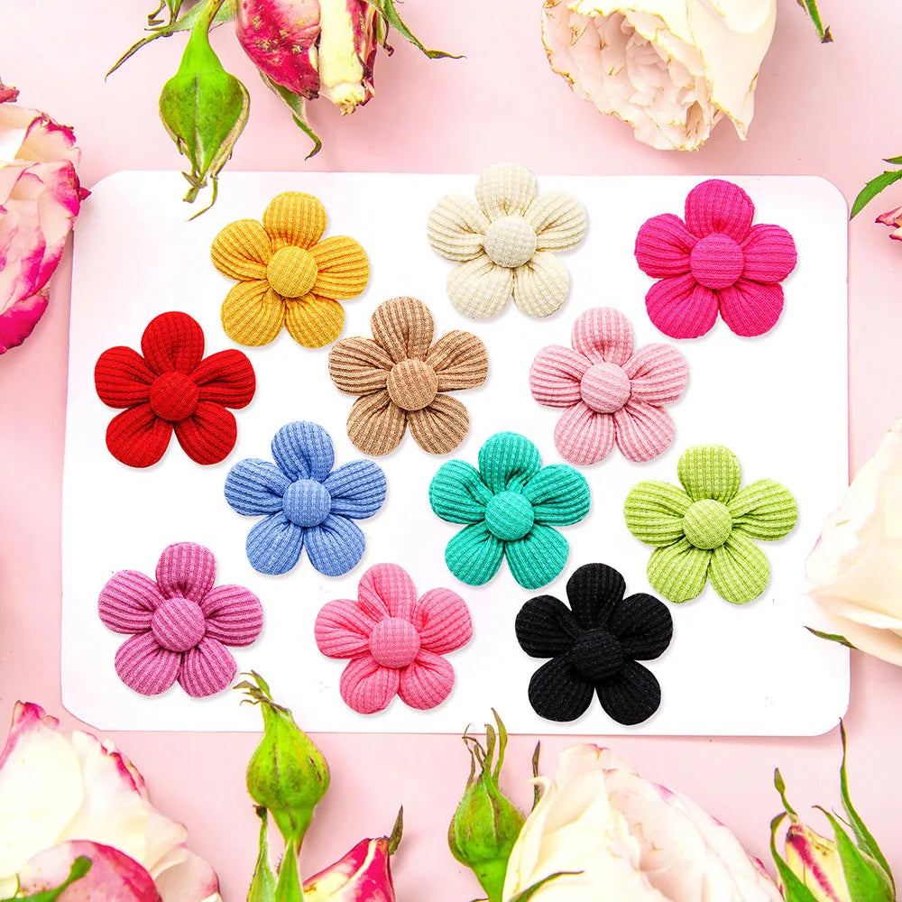 PawPerfection™ Flower Dog Grooming Bows: Pet Hair Accessories Set