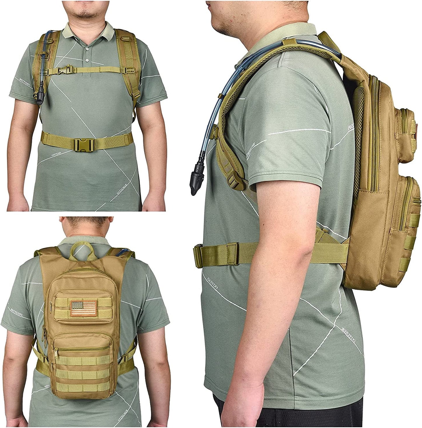 TrailQuench™ 17L Hydration Backpack with 3L TPU Bladder for Outdoor Adventures
