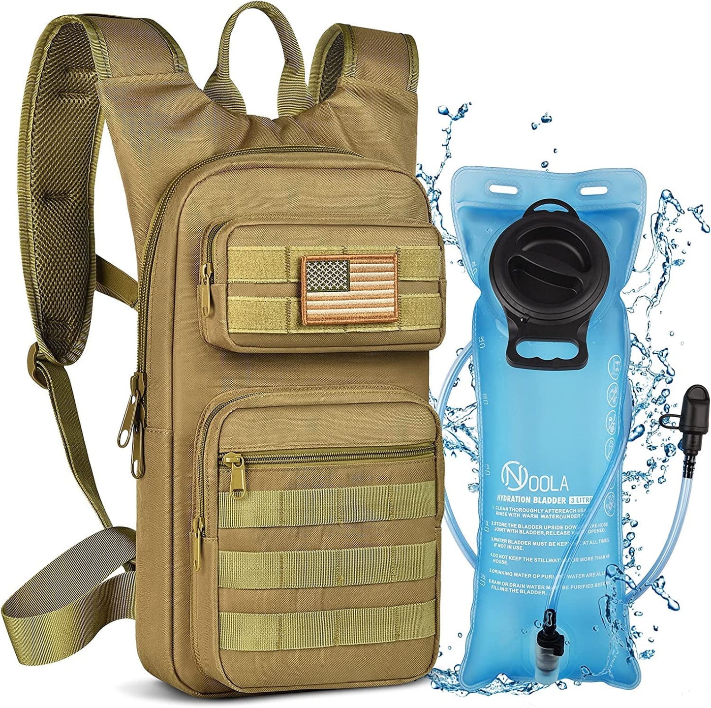 TrailQuench™ 17L Hydration Backpack with 3L TPU Bladder for Outdoor Adventures