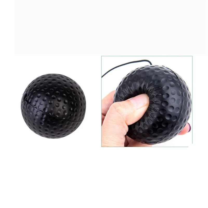 StrikePro Head-Mounted Speed Ball: PU Punch Ball for MMA and Boxing Training