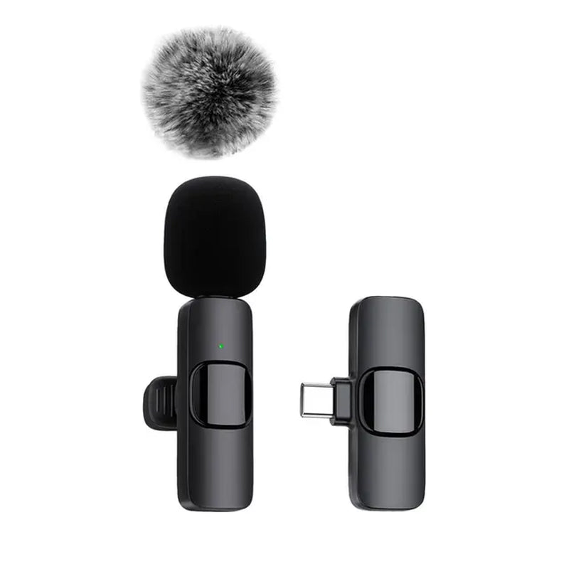 SoundSync™ Mini Wireless Lavalier Microphone: Crystal Clear Audio for Mobile Recording