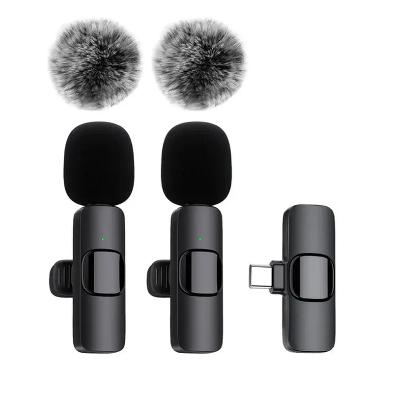 SoundSync™ Mini Wireless Lavalier Microphone: Crystal Clear Audio for Mobile Recording