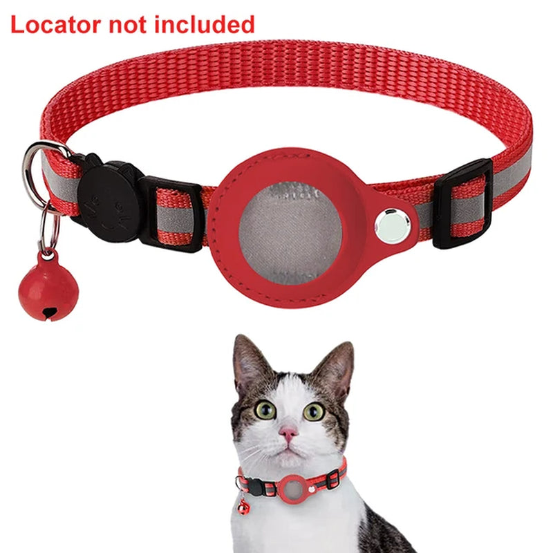 TrackGuard™ Anti-Lost Pet Collar: Waterproof Reflective Collar for Apple AirTag