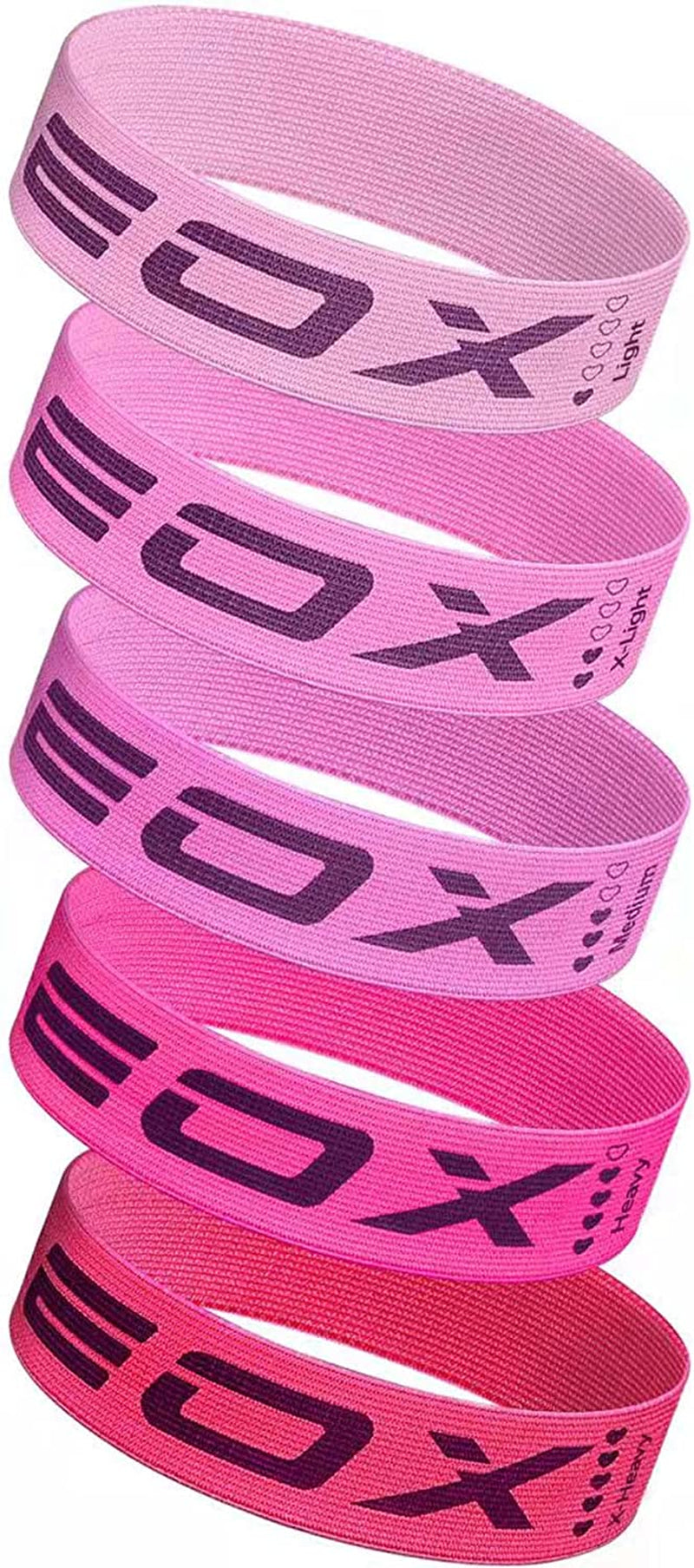 Non-Slip Fabric Loop Bands: 5-Level Resistance for Legs & Glutes