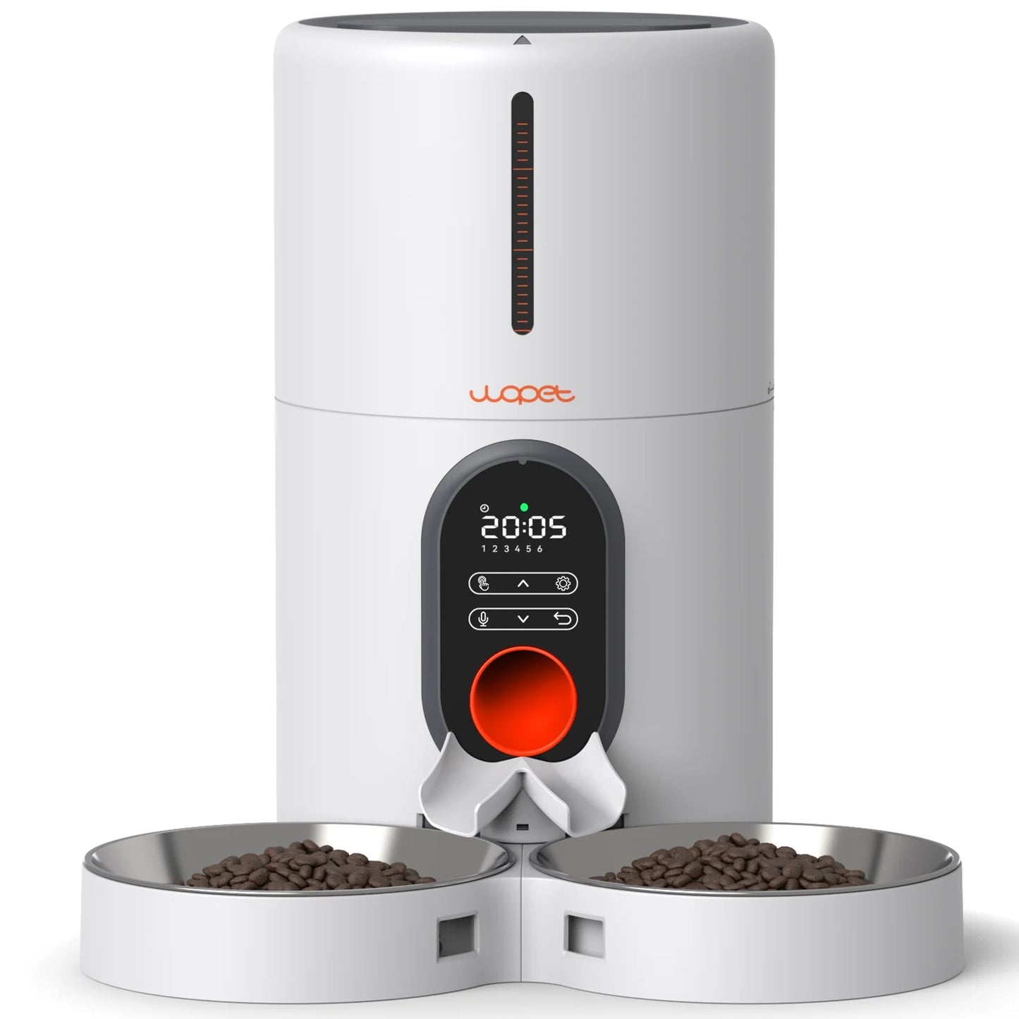 PetEase™ Timed Dual Feeder: Automatic Dispenser with Splitter & Stainless Bowls