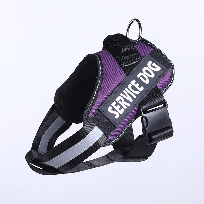PawsGuard™ Reflective Service Dog Vest: Soft Harness with Patches