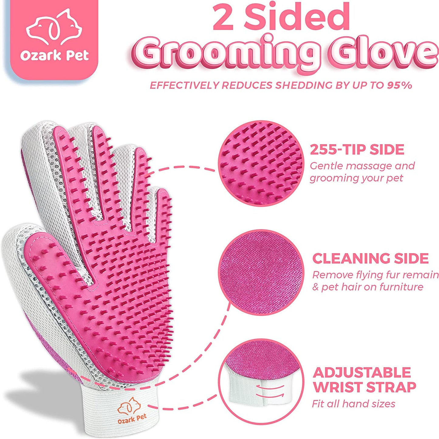 FurEase™ Pet Grooming Set: Deshedding Brush, Dematting Tools & Shedding Glove