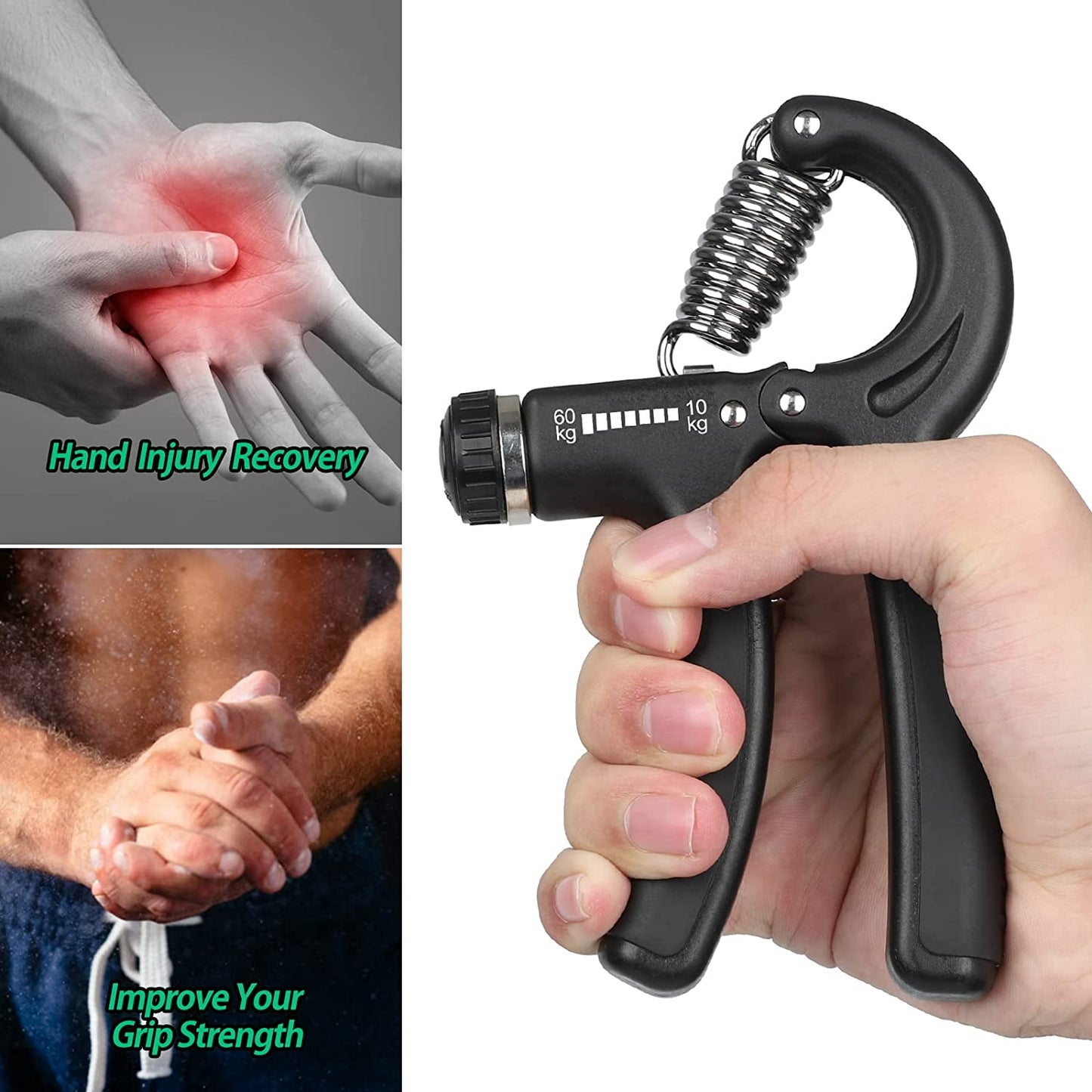 PowerGrip™ Adjustable Hand Strength Trainer: 22-132Lbs Resistance