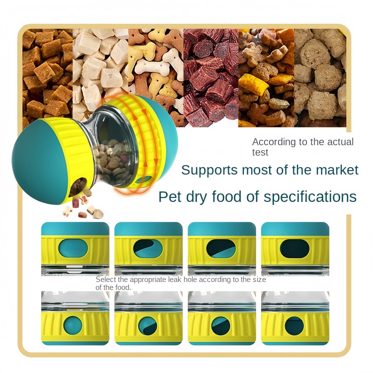 PawsPlay™ Tumbler Treat Dispenser: Interactive Slow Feed Dog Toy