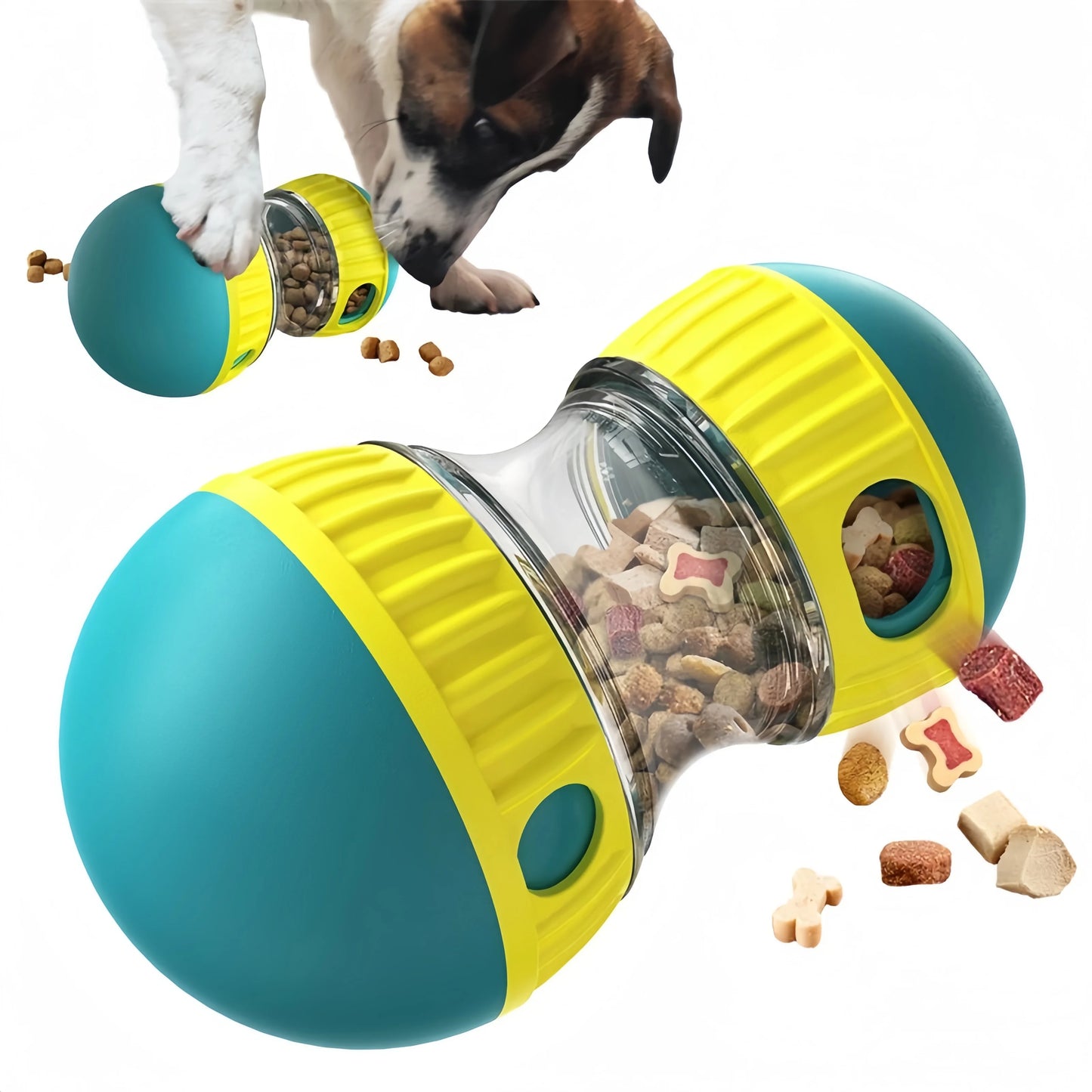 PawsPlay™ Tumbler Treat Dispenser: Interactive Slow Feed Dog Toy