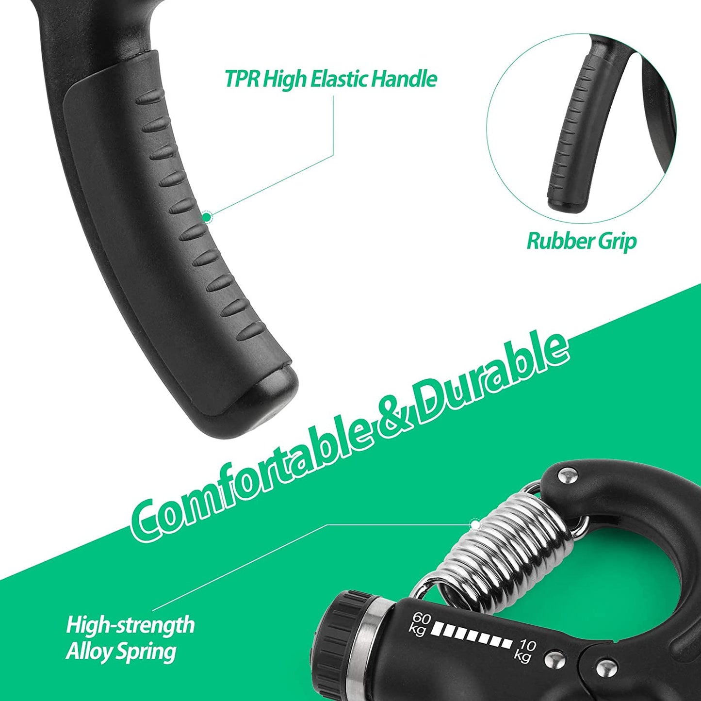 PowerGrip™ Adjustable Hand Strength Trainer: 22-132Lbs Resistance