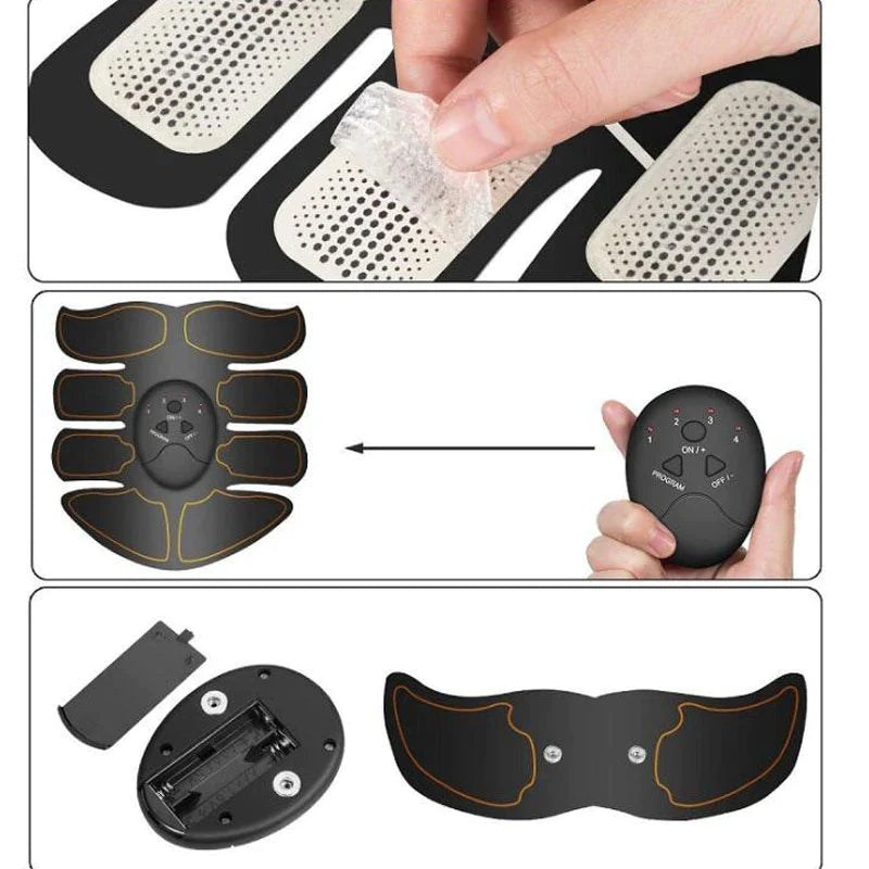 FitPulse™ EMS Ab Trainer: Muscle Toning Stimulator Belt