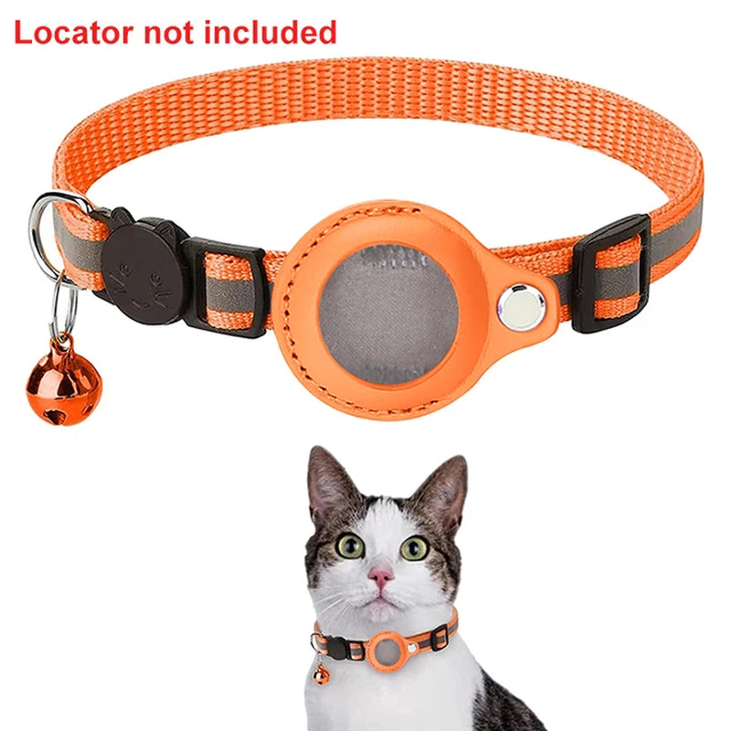 TrackGuard™ Anti-Lost Pet Collar: Waterproof Reflective Collar for Apple AirTag