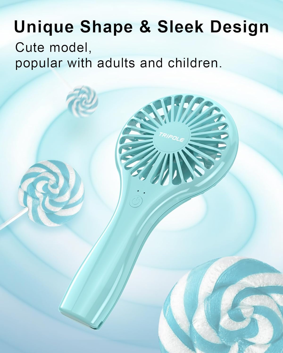 BreezeBliss™ Mini Handheld Fan: Portable USB Rechargeable Eyelash Fan
