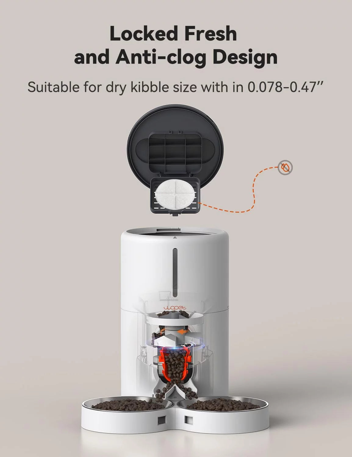PetEase™ Timed Dual Feeder: Automatic Dispenser with Splitter & Stainless Bowls