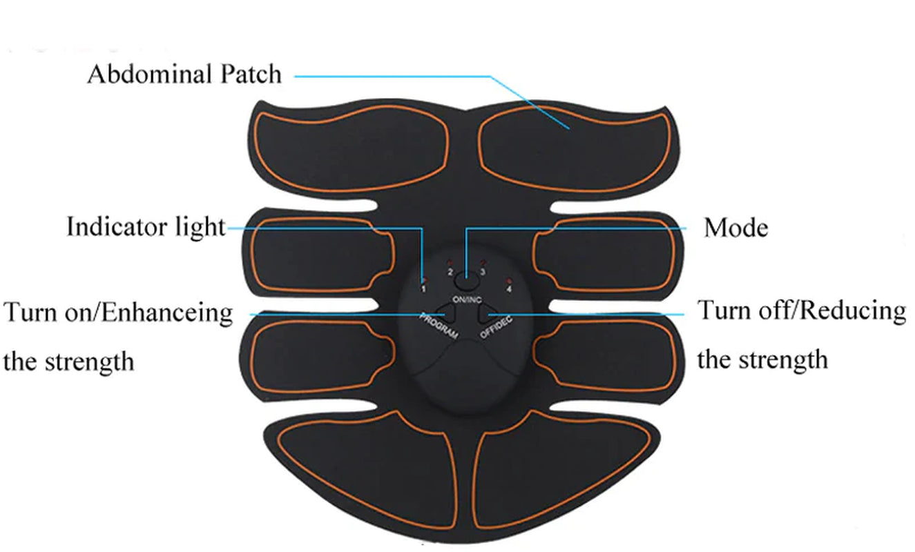 FitPulse™ EMS Ab Trainer: Muscle Toning Stimulator Belt