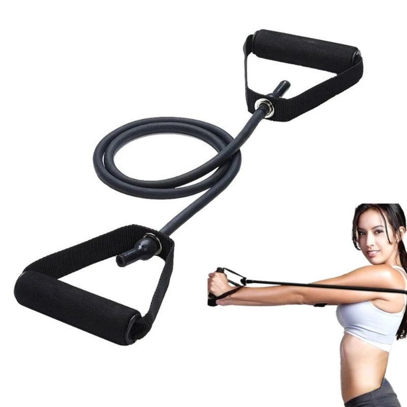 RexCore™ 5-Level Resistance Yoga Bands: Elastic Exercise Tubes for Home Workouts