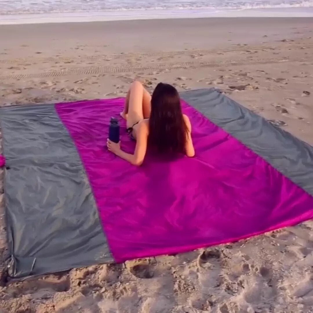 Sandscape™ Oversized Sand-Free Beach Mat: Your Ultimate Companion for Outdoor Adventures, Travel, Camping, and Picnics!
