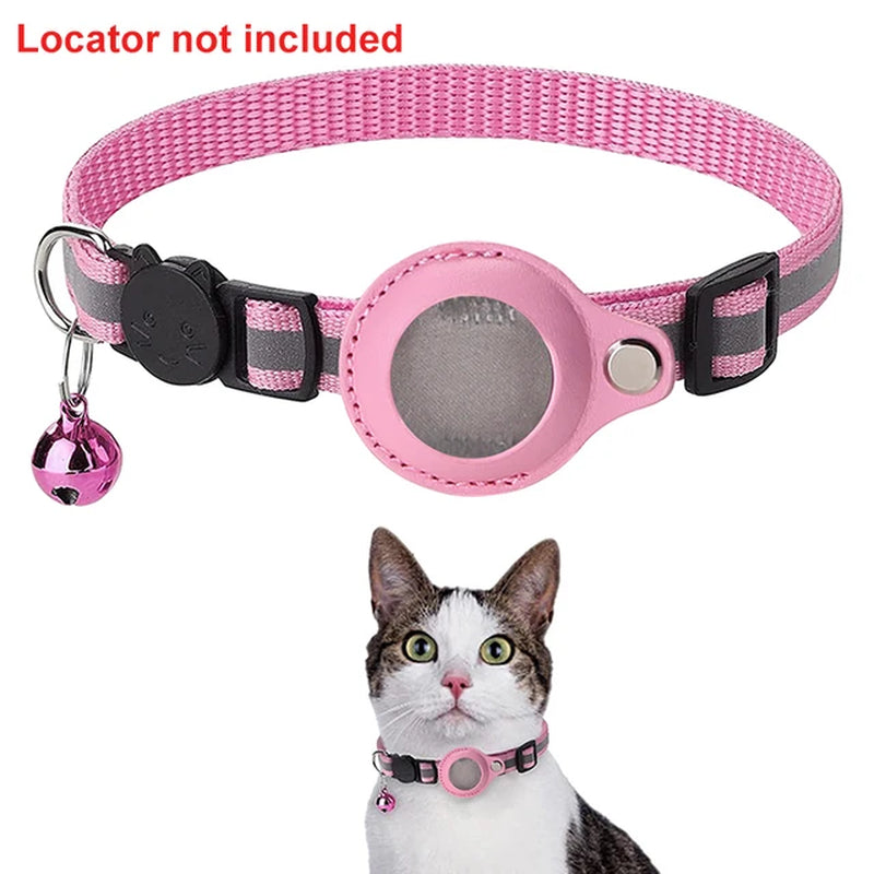TrackGuard™ Anti-Lost Pet Collar: Waterproof Reflective Collar for Apple AirTag