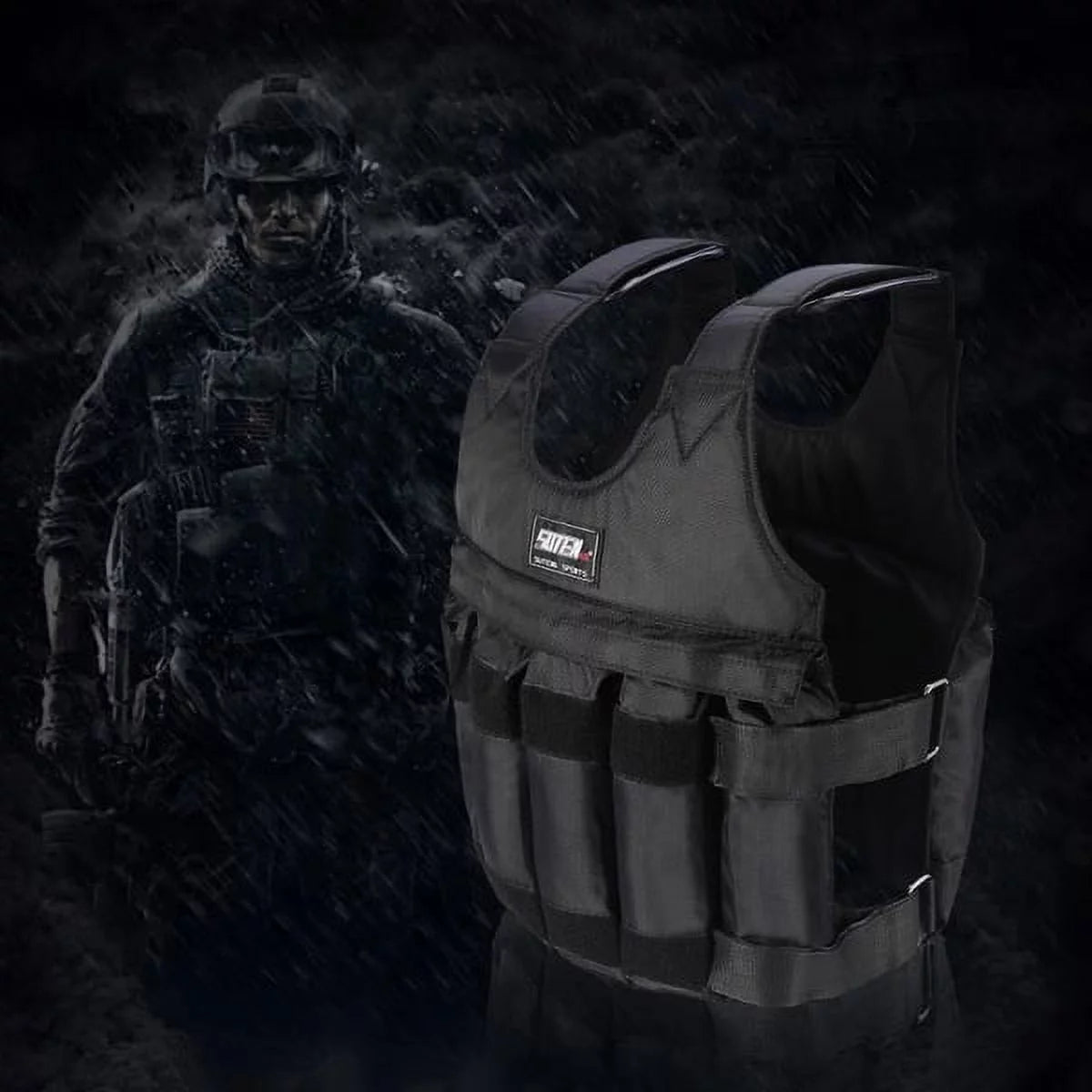 IronFlex™ Adjustable Weighted Vest: 20-110 lbs Workout Gear for Men