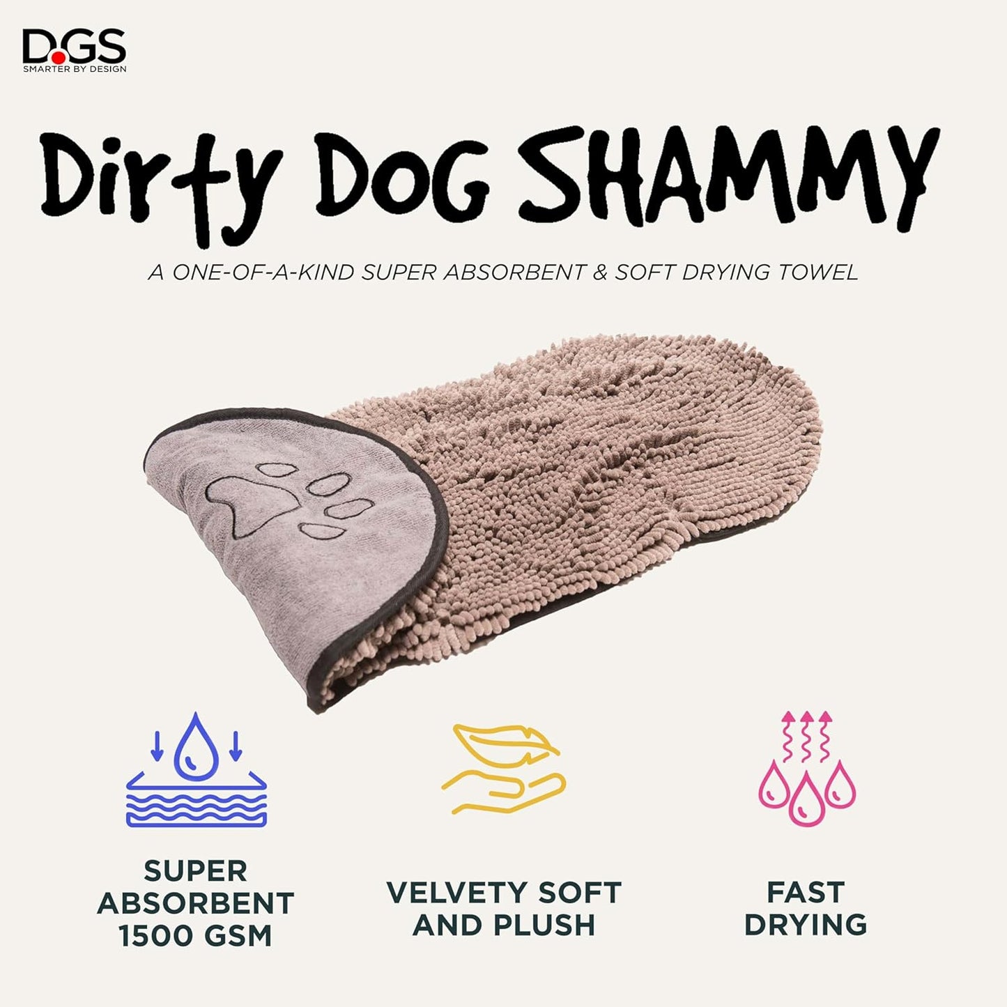 PawDry™ Shammy Dog Towel: Super Absorbent Microfiber Bathing Essential