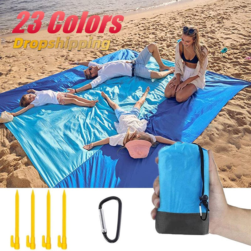 Sandscape™ Oversized Sand-Free Beach Mat: Your Ultimate Companion for Outdoor Adventures, Travel, Camping, and Picnics!