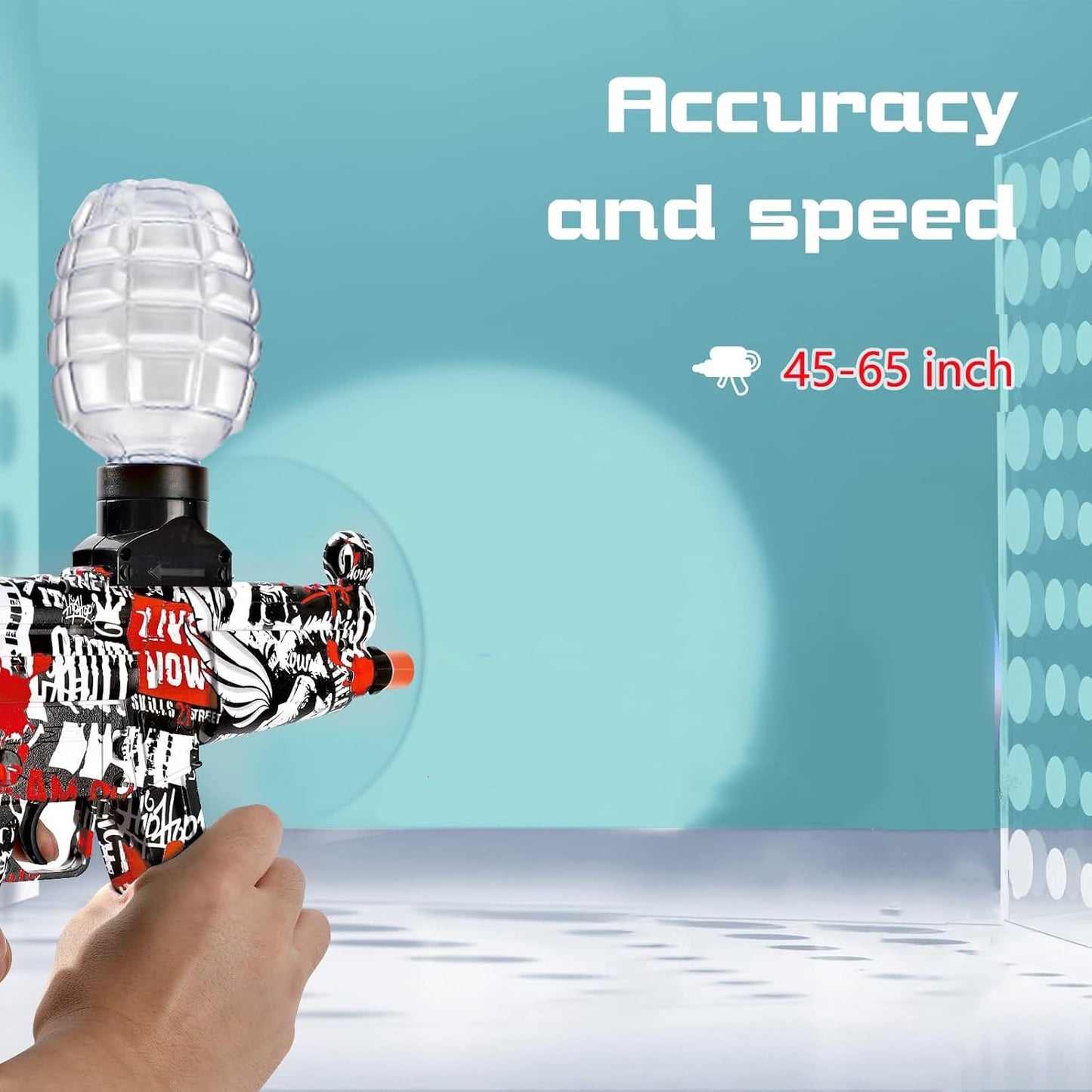 BlastZone™ Electric Gel Ball Blaster: 40,000+ Rounds & Goggles for Outdoor Fun