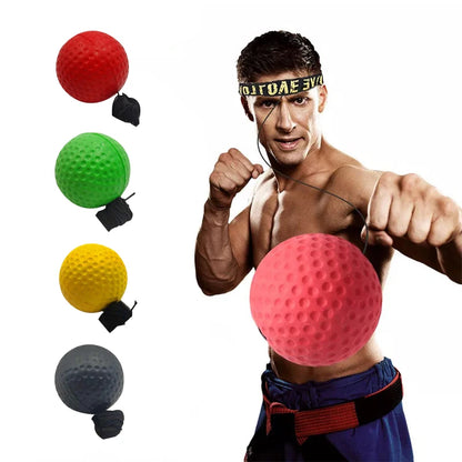 StrikePro Head-Mounted Speed Ball: PU Punch Ball for MMA and Boxing Training