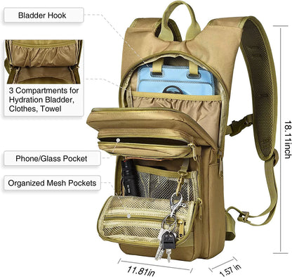 TrailQuench™ 17L Hydration Backpack with 3L TPU Bladder for Outdoor Adventures