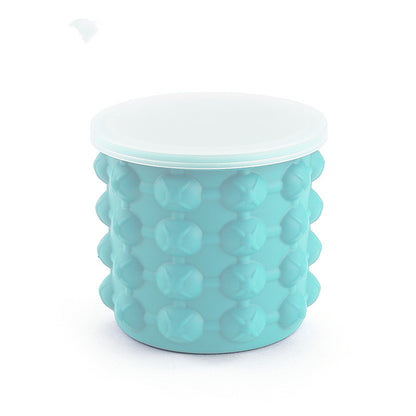FrostFlow™ Rapid Ice Maker: Silicone Ice Cube Storage Bucket