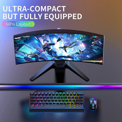 Nexa TH61 60% RGB Mechanical Keyboard - Ultra-Compact & Programmable