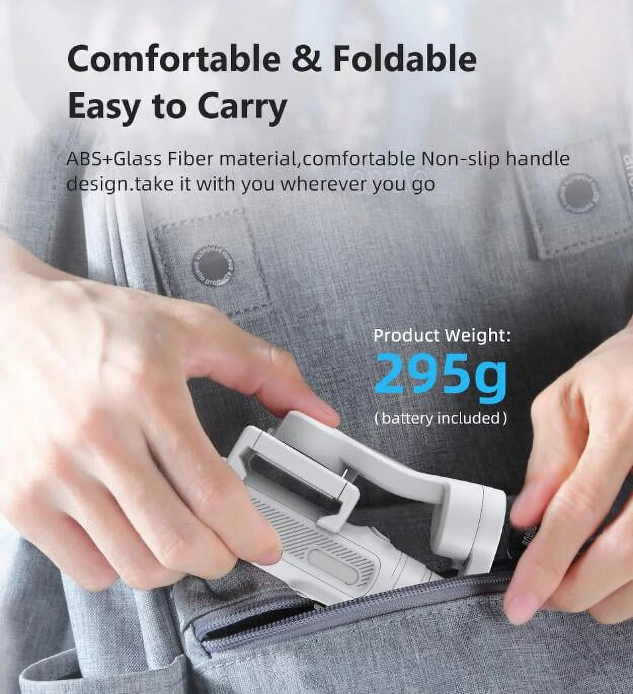 SnapSteady™ 3-Axis Foldable Gimbal: Perfect Selfies & Smooth Videos