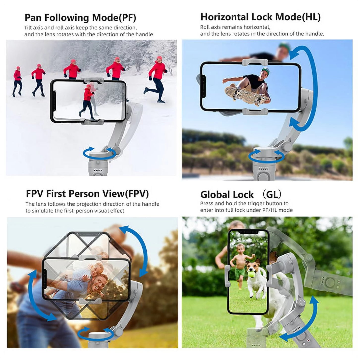 SnapSteady™ 3-Axis Foldable Gimbal: Perfect Selfies & Smooth Videos