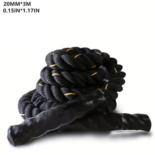 JumpoMax™ 20mm Weighted Jump Rope: 3m 2lb Heavy Fitness Training Rope