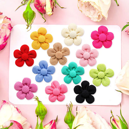 PawPerfection™ Flower Dog Grooming Bows: Pet Hair Accessories Set