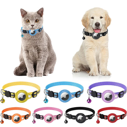 TrackGuard™ Anti-Lost Pet Collar: Waterproof Reflective Collar for Apple AirTag