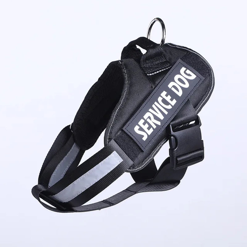 PawsGuard™ Reflective Service Dog Vest: Soft Harness with Patches