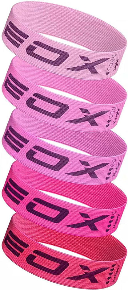 Non-Slip Fabric Loop Bands: 5-Level Resistance for Legs & Glutes