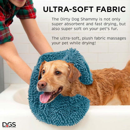 PawDry™ Shammy Dog Towel: Super Absorbent Microfiber Bathing Essential