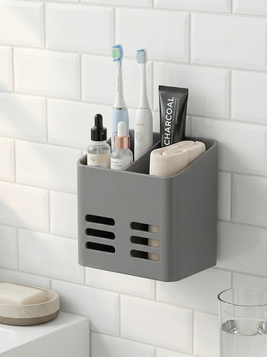 No-Drill Bathroom Shelf Organizer