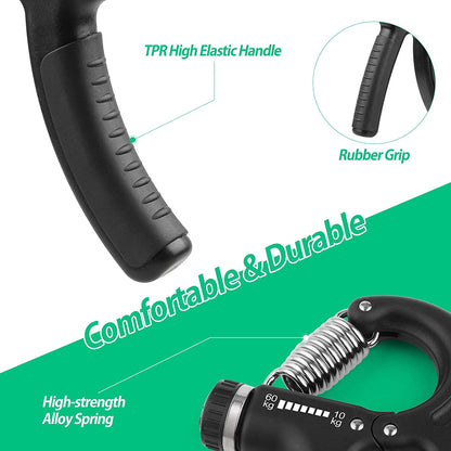 PowerGrip™ Adjustable Hand Strength Trainer: 22-132Lbs Resistance