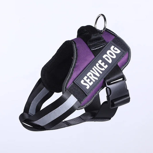 PawsGuard™ Reflective Service Dog Vest: Soft Harness with Patches