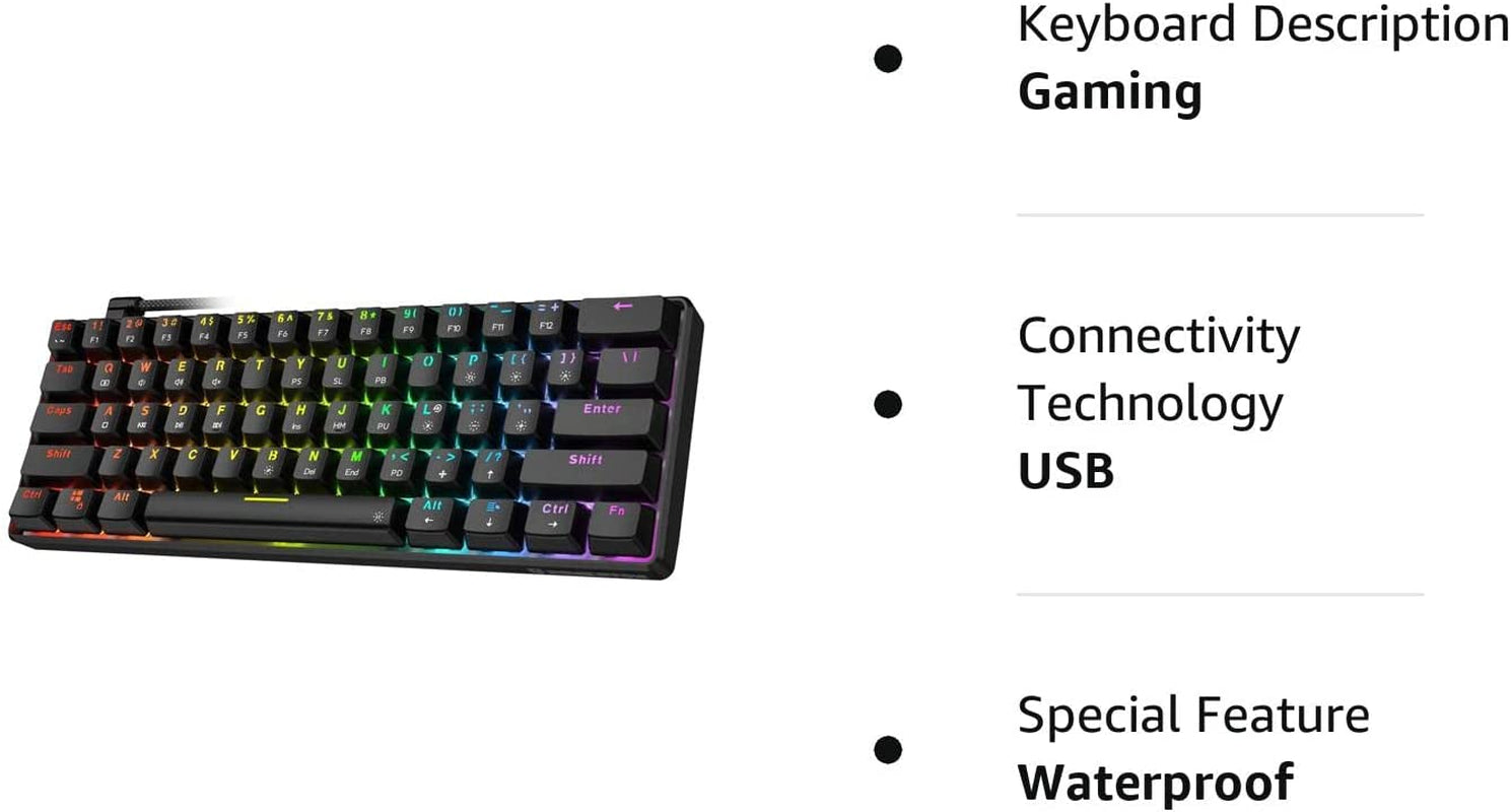 Nexa TH61 60% RGB Mechanical Keyboard - Ultra-Compact & Programmable