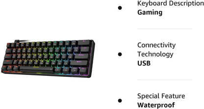 Nexa TH61 60% RGB Mechanical Keyboard - Ultra-Compact & Programmable
